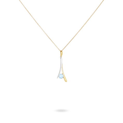 Collier Madli Or Bicolore Topaze - Colliers Femme | Histoire d&rsquo;Or