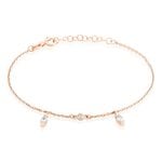 Bracelet Kenta Argent Rose Oxyde De Zirconium - Bracelets Femme | Histoire d&rsquo;Or