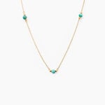 Collier Billy Or Jaune Turquoise - Colliers Femme | Histoire d&rsquo;Or