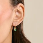 Boucles D'Oreilles D&eacute;pareill&eacute;es Pluie D'Eclat Or Jaune Emeraude - Boucles d'oreilles pierres pr&eacute;cieuses Femme | Histoire d&rsquo;Or