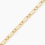 Bracelet Ophelio Maille Alternee 1/1 Or Jaune - Bracelets cha&icirc;ne Femme | Histoire d&rsquo;Or