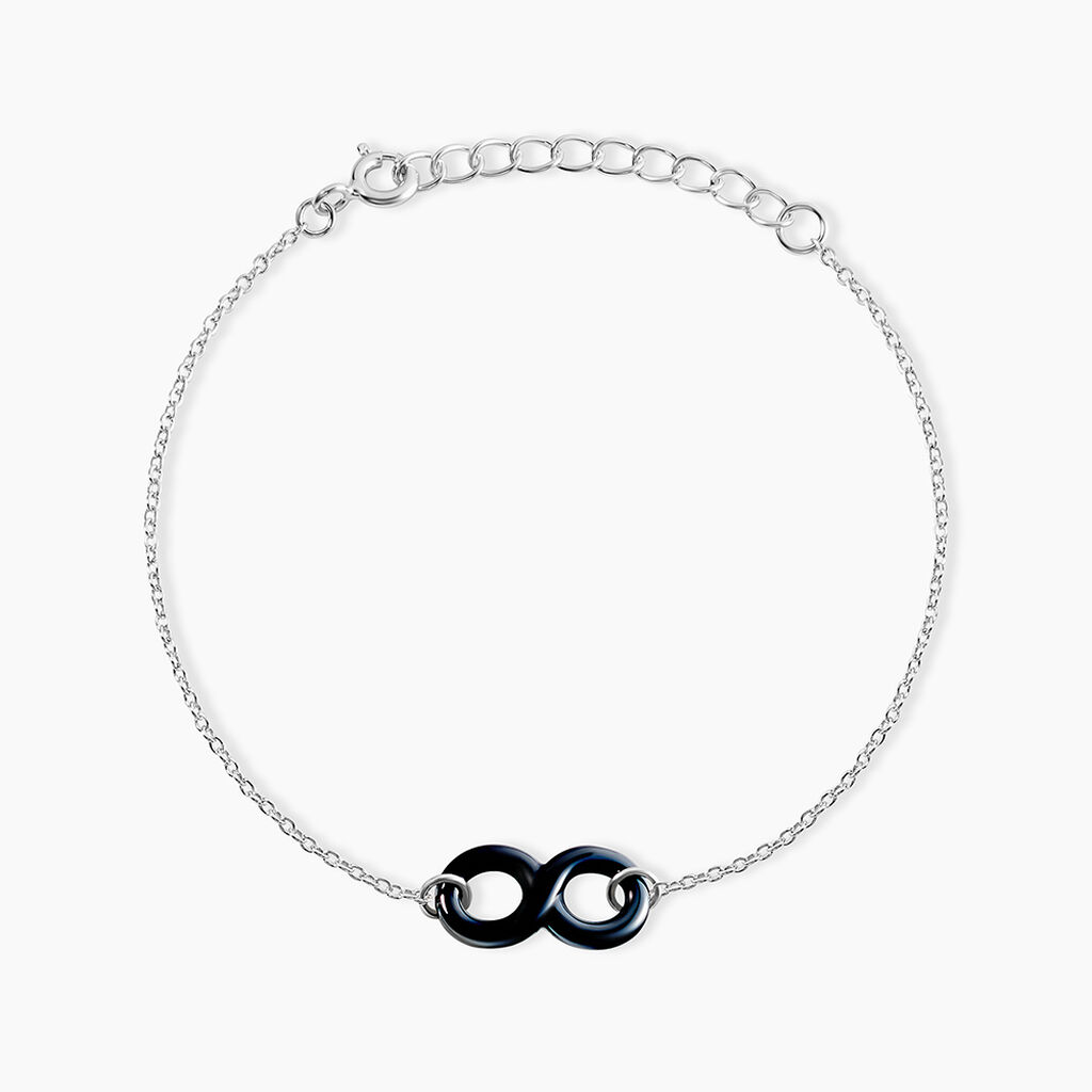 Bracelet Alicia Argent Blanc Céramique - Bracelets Femme | Histoire d’Or