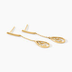 Boucles D'oreilles Pendantes Marganela Or Jaune Diamant - Boucles d'oreilles pendantes Femme | Histoire d&rsquo;Or