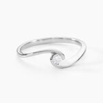 Bague Solitaire Vrille Or Blanc Diamant - Bagues solitaires Femme | Histoire d&rsquo;Or