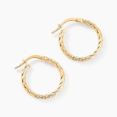 Créoles Bartimee Or Jaune - Boucles d'oreilles créoles Femme | Histoire d’Or
