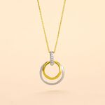 Collier Or Bicolore Blanc Et Jaune Eloisia Diamants - Colliers Femme | Histoire d&rsquo;Or