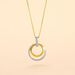Collier Or Bicolore Blanc Et Jaune Eloisia Diamants - Colliers Femme | Histoire d’Or