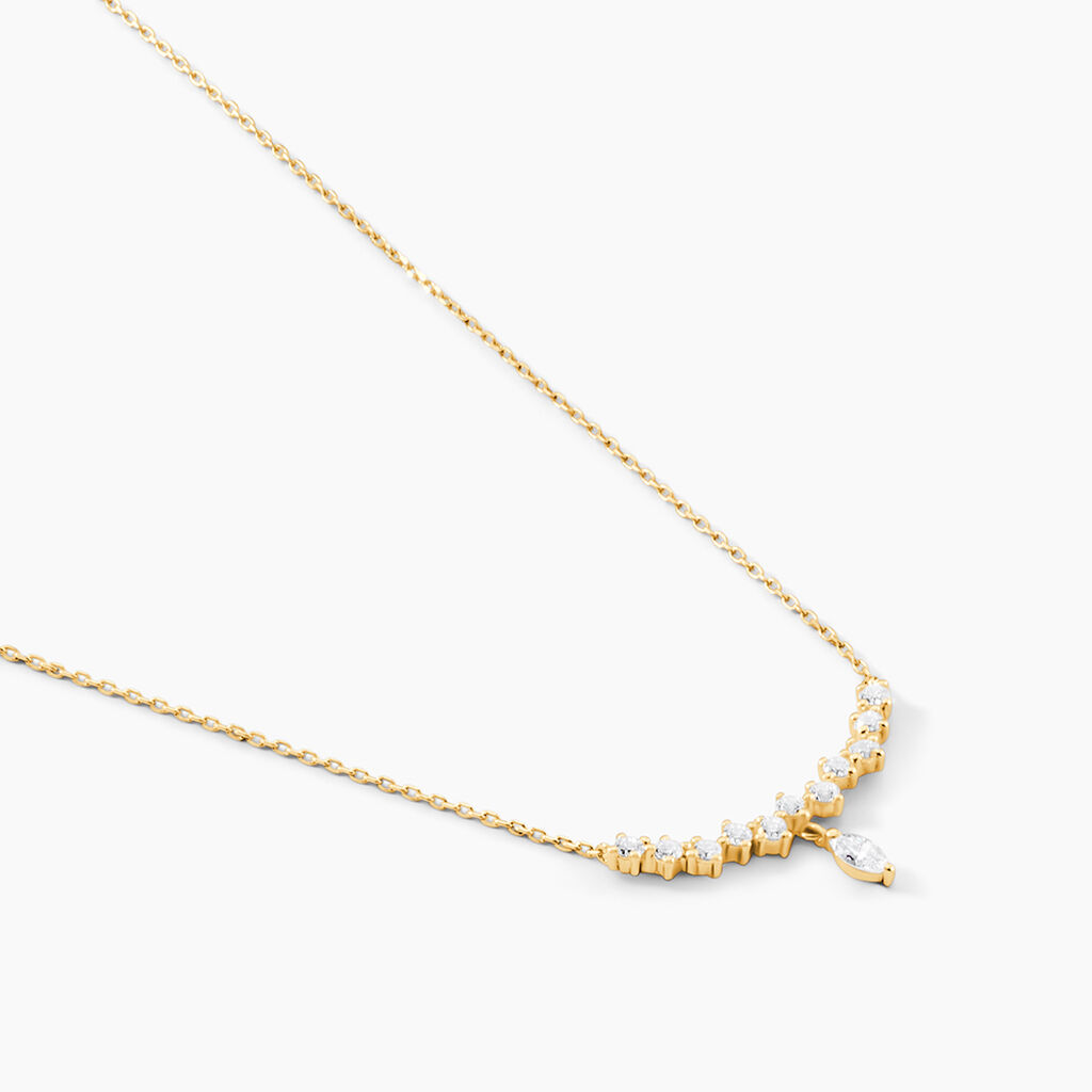 Collier Sparkle Or Jaune Oxyde De Zirconium - Colliers Femme | Histoire d’Or