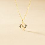 Pendentif Eudocie Coeur Lettre Or Jaune - F&ecirc;te des m&egrave;res Femme | Histoire d&rsquo;Or