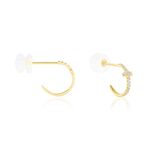 Cr&eacute;oles Like A Virgin Or Jaune Oxyde De Zirconium - Boucles d'oreilles cr&eacute;oles Femme | Histoire d&rsquo;Or