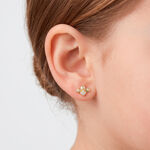 Boucles D'oreilles Puces Bettye Or Jaune Oxyde De Zirconium - Clous d'oreilles Enfant | Histoire d&rsquo;Or