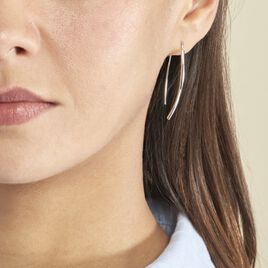 Boucles D'oreilles Pendantes Bira Argent Blanc - Boucles d'oreilles fantaisie Femme | Histoire d’Or