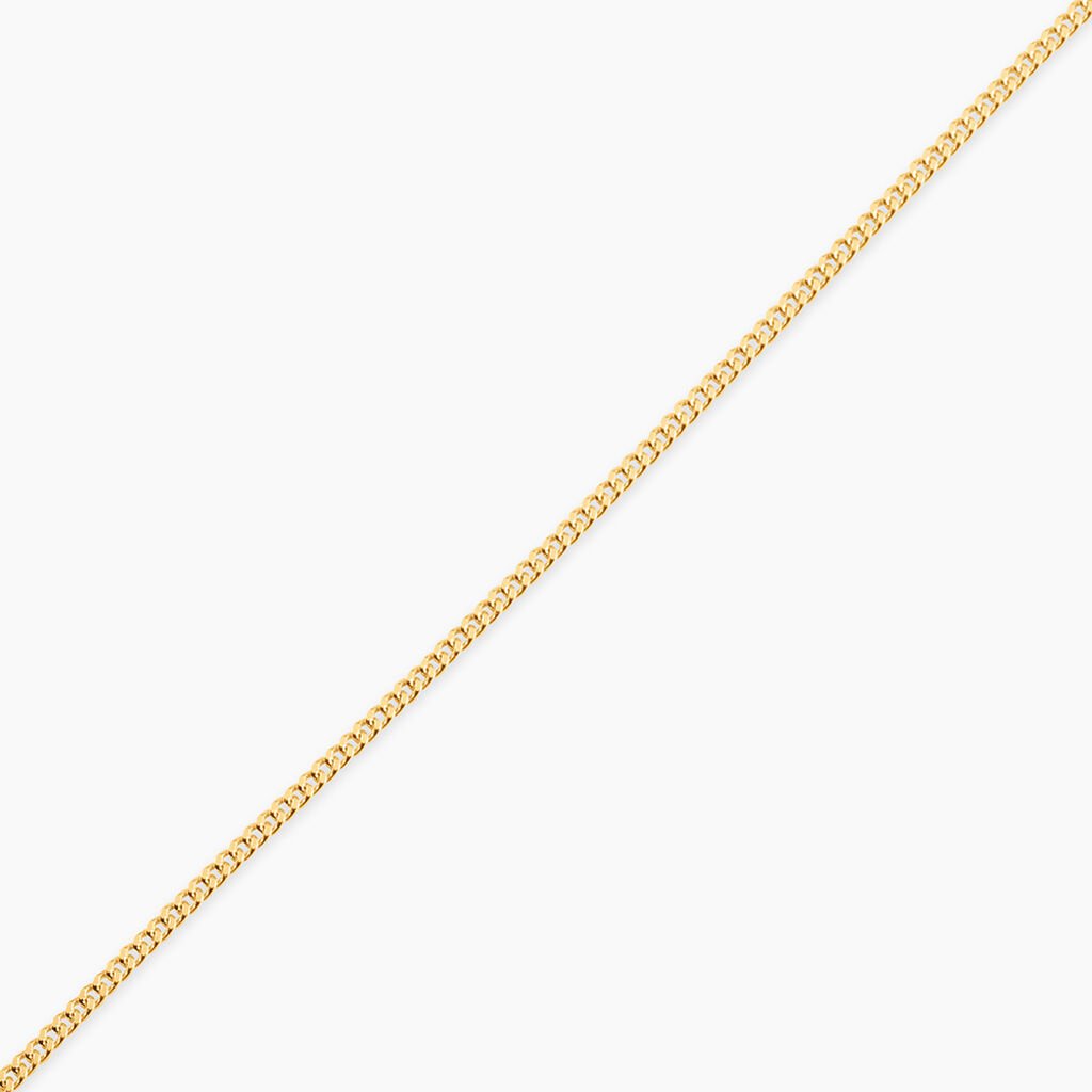 Chaîne Ixia Maille Gourmette Diamantee Or Jaune - Chaines Femme | Histoire d’Or