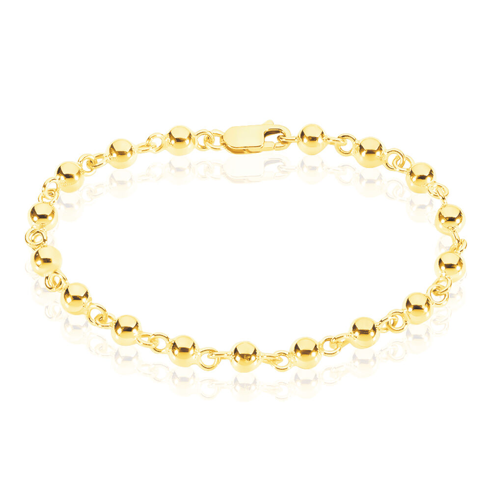 Bracelet boules élastique avec barette diamants - Orelle joaillier