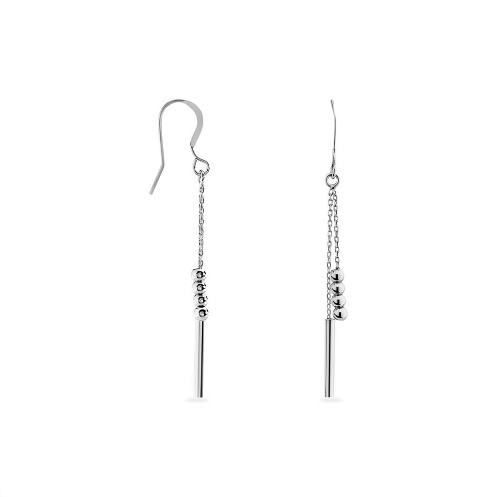 Boucles D'oreilles Pendantes Eucleia Argent Blanc - Boucles d'oreilles fantaisie Femme | Histoire d&rsquo;Or