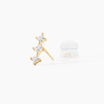 Boucles D'oreilles Puces Lorens Or Jaune Oxyde De Zirconium - Clous d'oreilles Femme | Histoire d&rsquo;Or