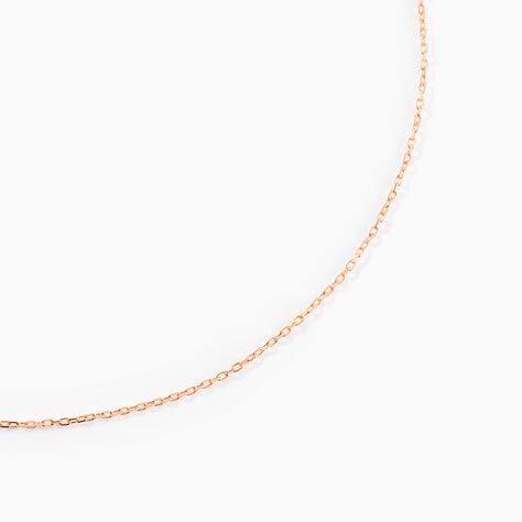 Cha&icirc;ne Igoa Maille For&ccedil;at Diamantee Or Rose - Chaines Femme | Histoire d&rsquo;Or