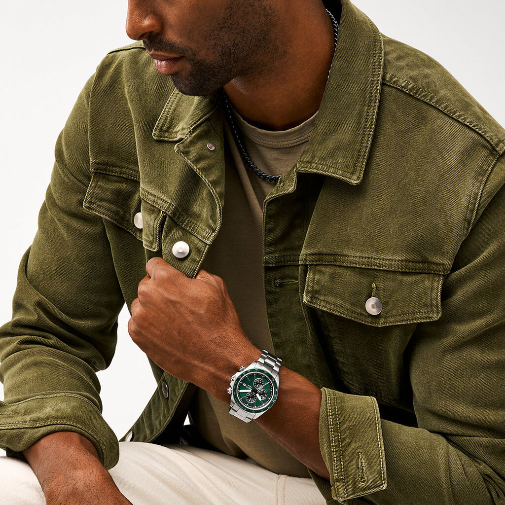 Montre Fossil Autocross Vert - Montres Homme | Histoire d’Or