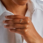 Bague Sorley Or Jaune Topaze Oxyde De Zirconium - Bagues solitaires Femme | Histoire d&rsquo;Or