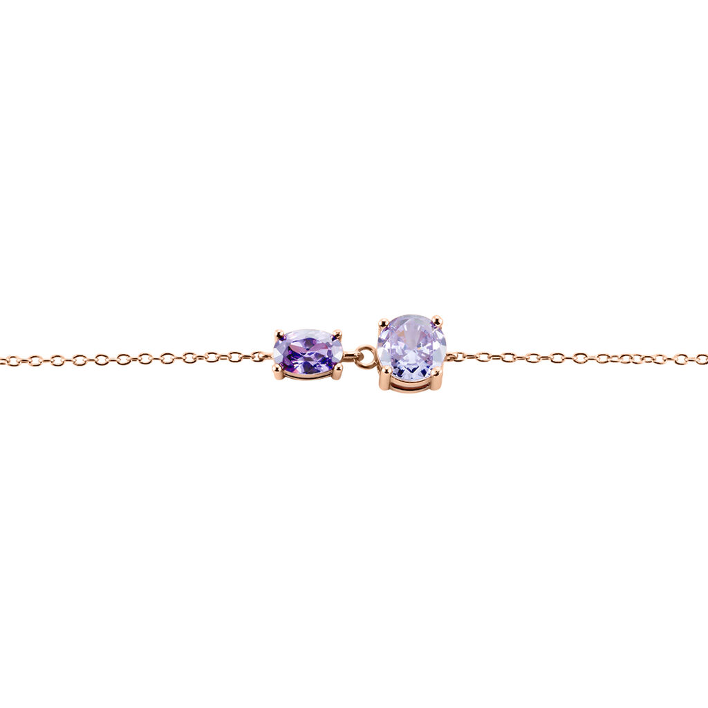 Bracelet Argent Rose Brenna Oxyde De Zirconium - Bracelets Femme | Histoire d’Or
