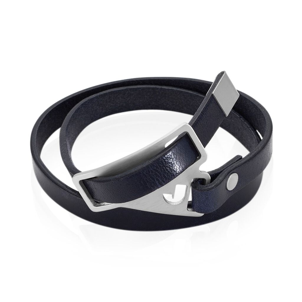 Bracelet Jourdan Cuir Bleu