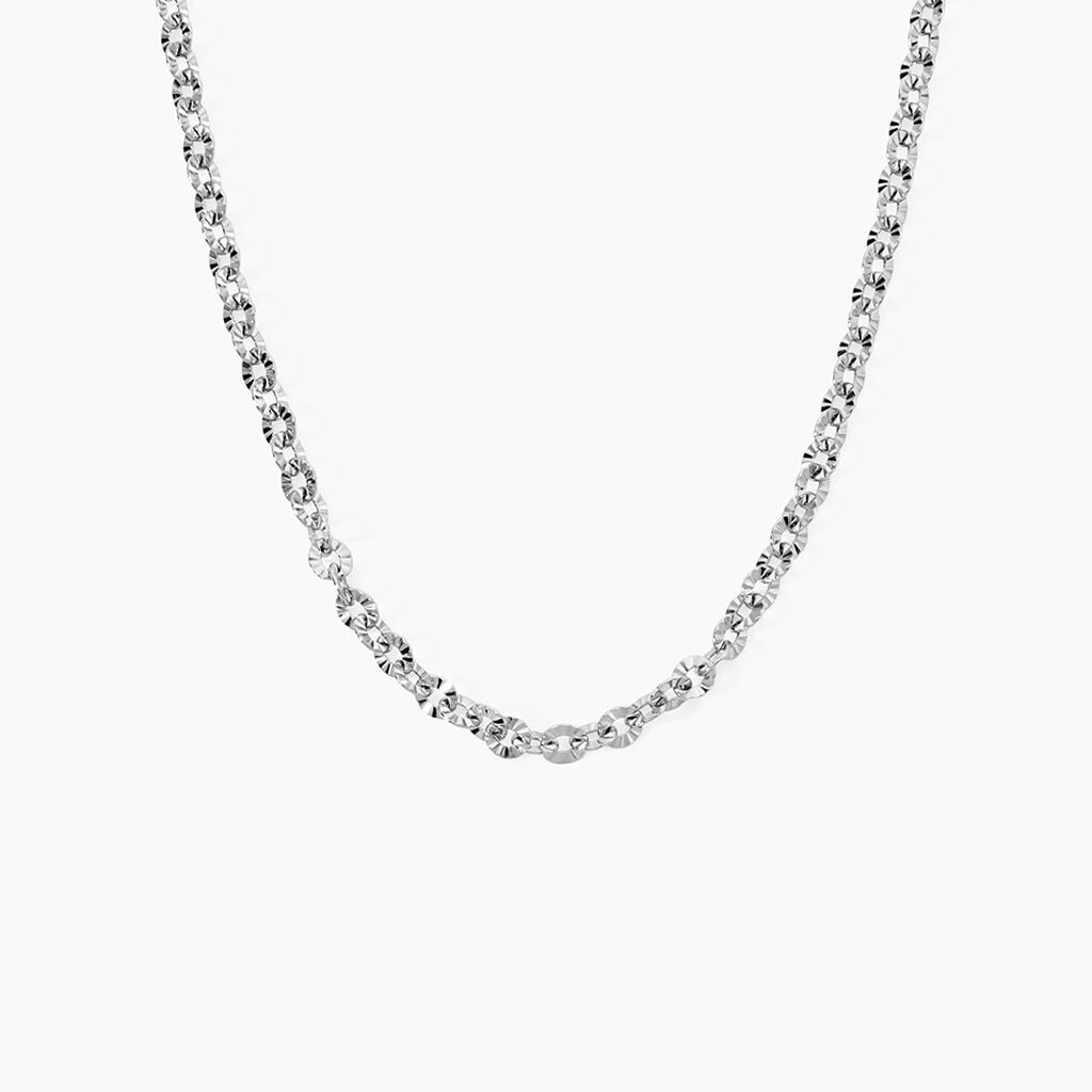Collier Mia Acier Blanc - Sautoirs Femme | Histoire d&rsquo;Or