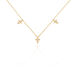Collier Fatos Plaqué Or Jaune Oxyde De Zirconium - Colliers Croix Femme | Histoire d’Or