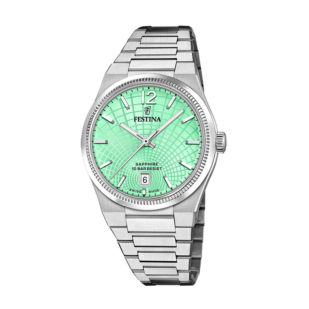 Montre Festina Swiss Made 35 Vert - Montres suisses Femme | Histoire d’Or