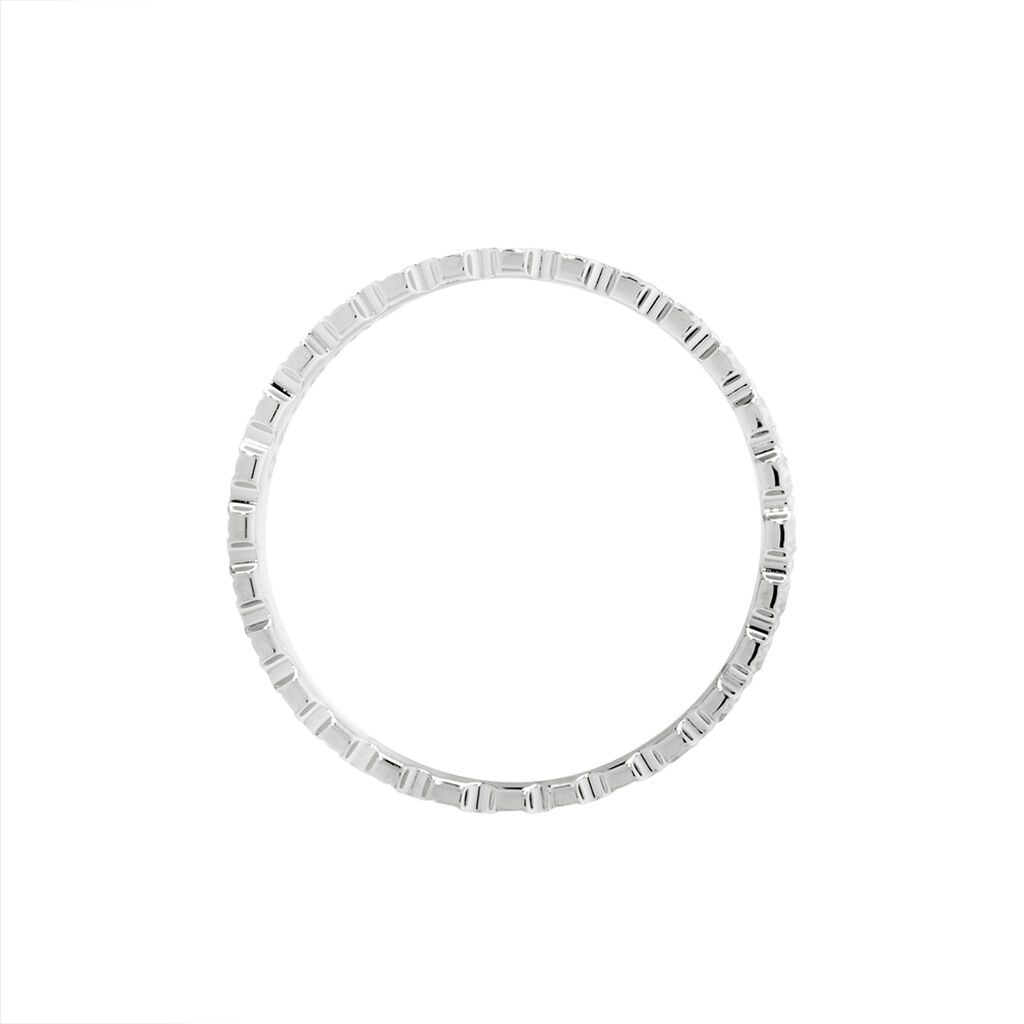 Alliance Dentelle 2 Rangs Diamantee Or Blanc - Alliances Femme | Histoire d’Or