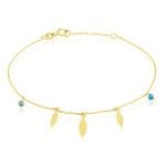 Bracelet Or Jaune Jehannet Turquoise - Bracelets Femme | Histoire d&rsquo;Or