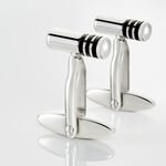 Boutons De Manchette Gaudens Acier Bicolore - Id&eacute;es cadeaux Homme | Histoire d&rsquo;Or