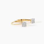 Boucles D'oreilles Pendantes Or Jaune Jonelle Diamants - Boucles d'oreilles pierres pr&eacute;cieuses Femme | Histoire d&rsquo;Or