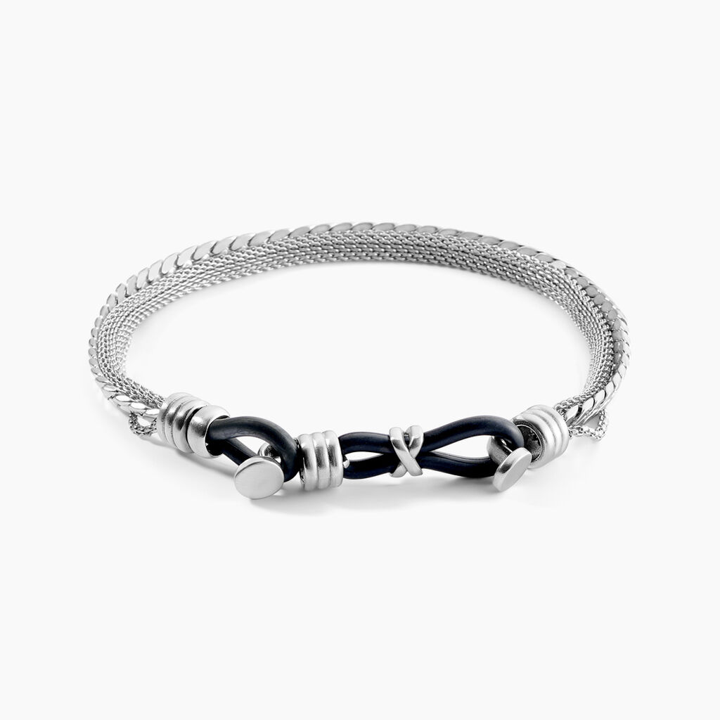 Bracelet Jourdan Arpad Acier Argenté - Nouveautés bijoux Homme | Histoire d’Or