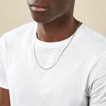 Collier Vivian Argent Blanc - Chaines Homme | Histoire d&rsquo;Or