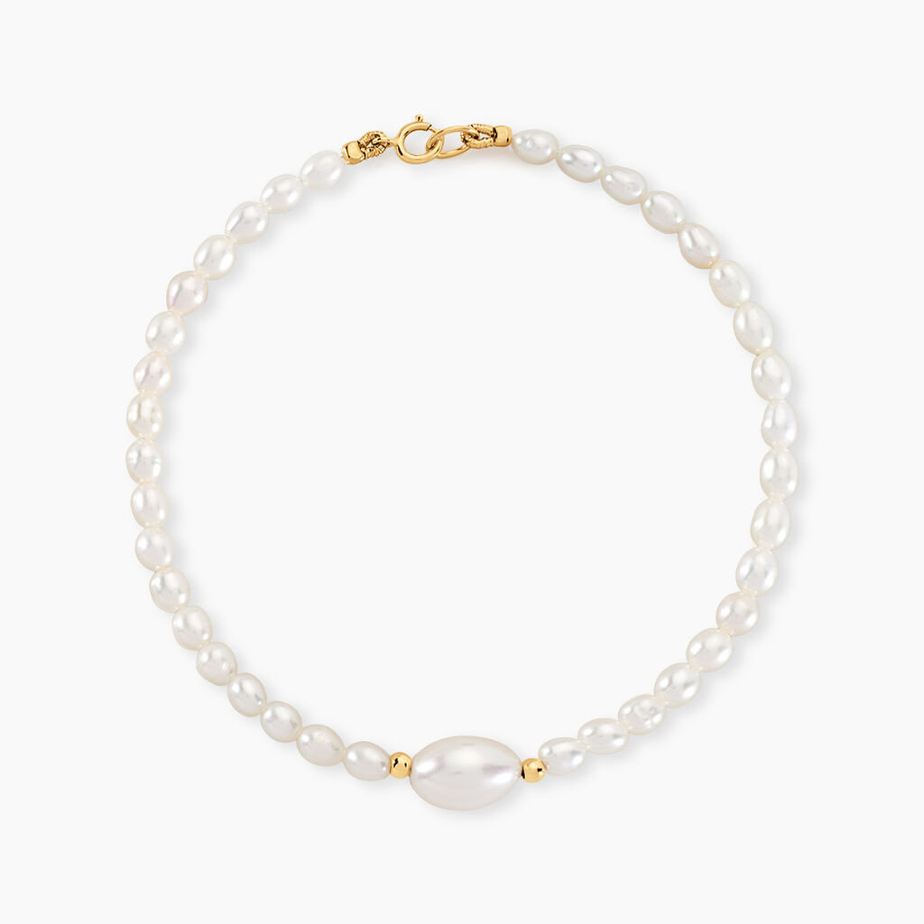 Bracelet Akil Or Jaune Perle De Culture - Bracelets Femme | Histoire d&rsquo;Or