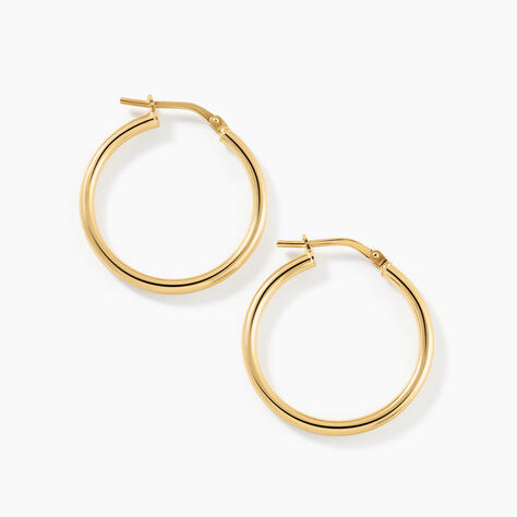 Cr&eacute;oles Verania Argent Dor&eacute; A L'Or 750/1000 - Boucles d'oreilles cr&eacute;oles Femme | Histoire d&rsquo;Or