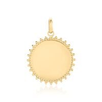 Pendentif Sunny Plaque Or Doré