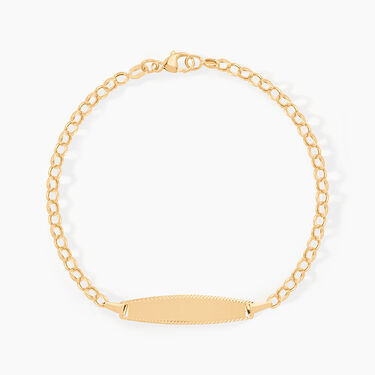 Bracelet Identit&eacute; Marcel Or Jaune