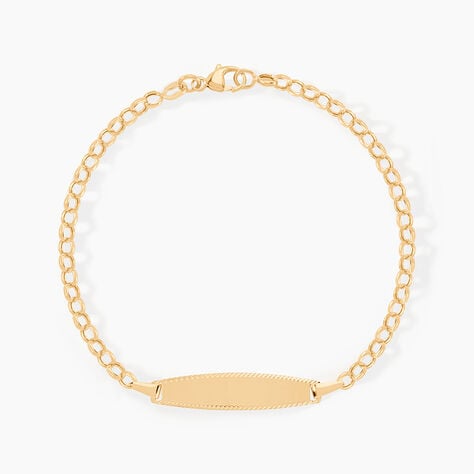 Bracelet Identit&eacute; Marcel Or Jaune - Bracelets Communion Enfant | Histoire d&rsquo;Or