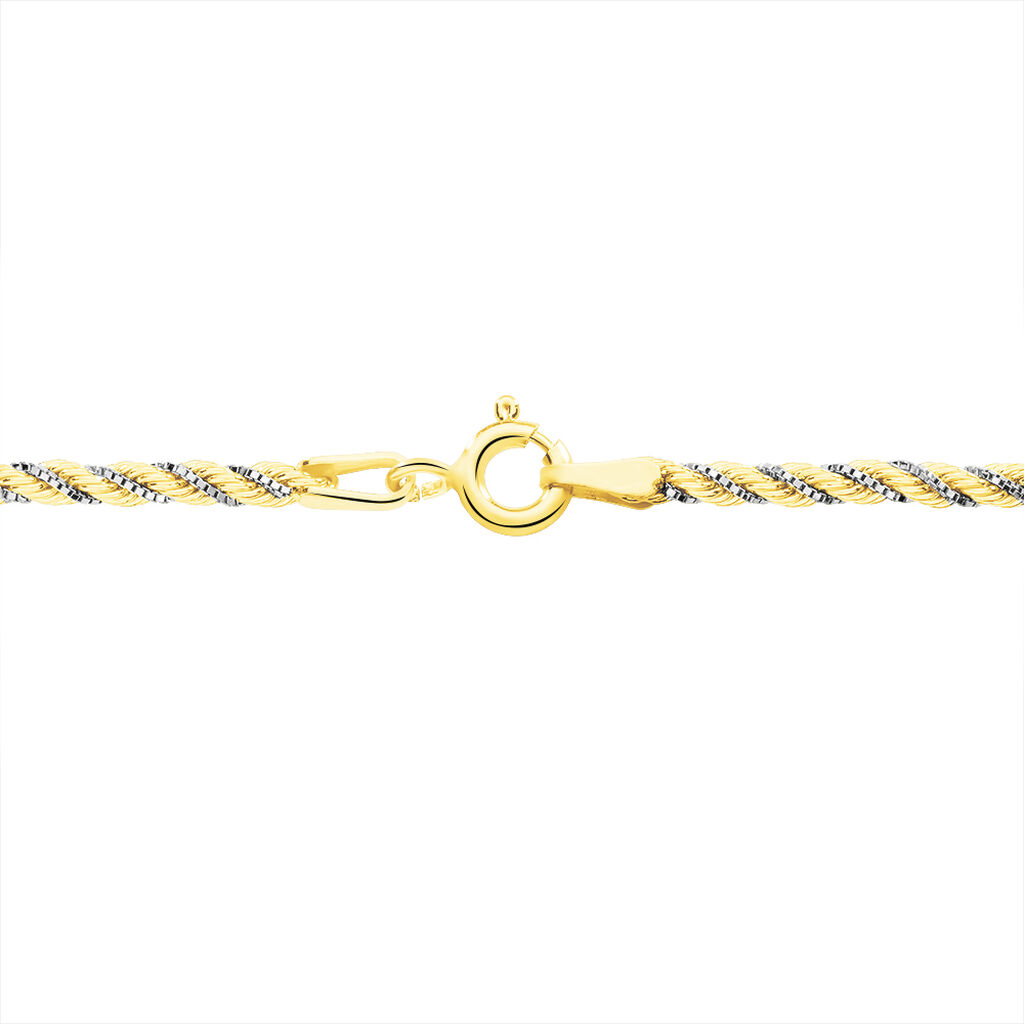 Collier Jerryenne Danilo Maille Corde Et Venitienne Or Bicolore - Chaines Femme | Histoire d’Or