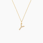 Pendentif Lettre Y Or Jaune Oxyde - Pendentifs Famille | Histoire d&rsquo;Or