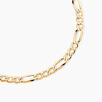 Collier Or Jaune Maille Altern&eacute;e - Chaines Homme | Histoire d&rsquo;Or