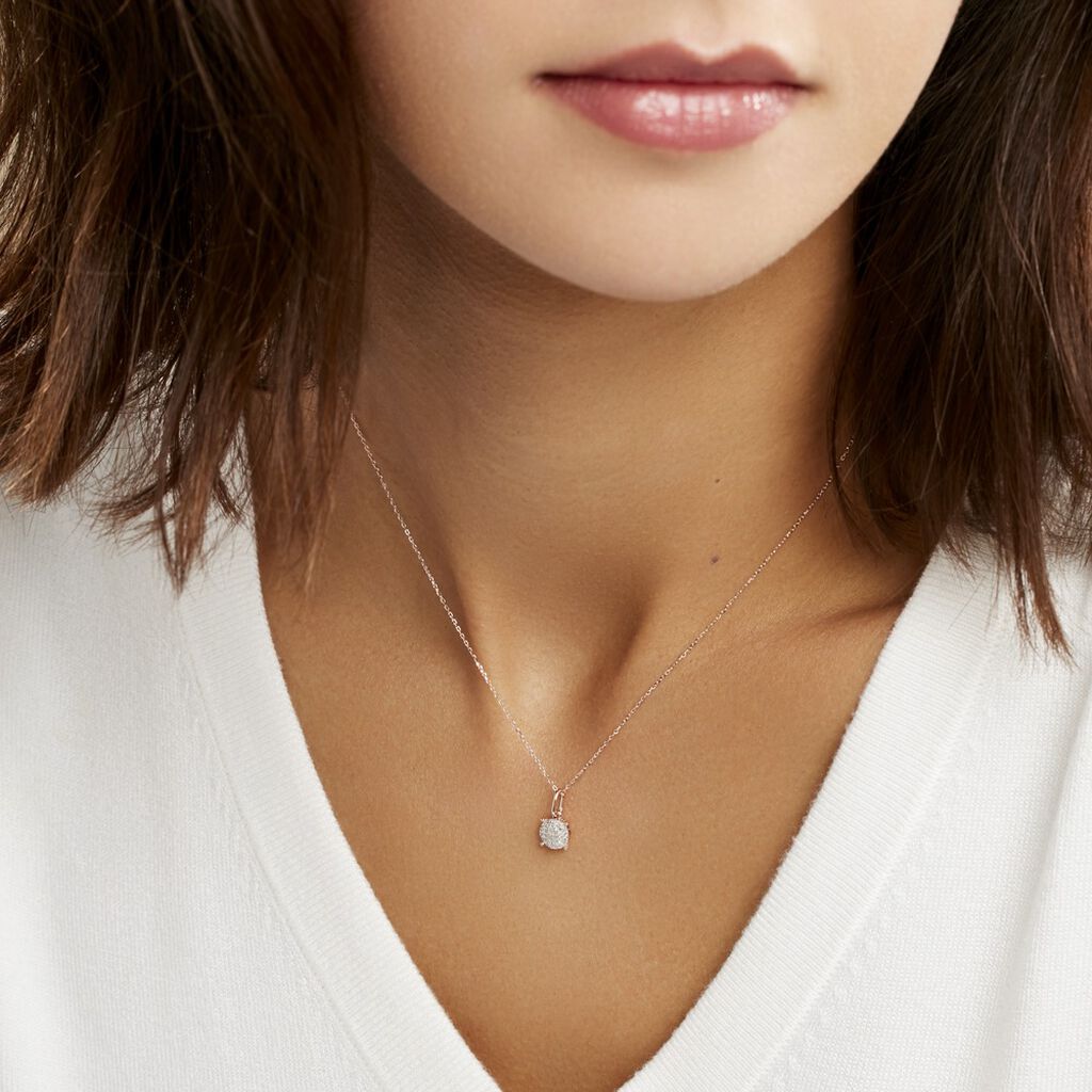 Collier Princesse Or Rose Diamant - Colliers Femme | Histoire d’Or