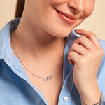 Collier Lysis Argent Blanc Oxyde De Zirconium - Colliers fantaisie Femme | Histoire d&rsquo;Or