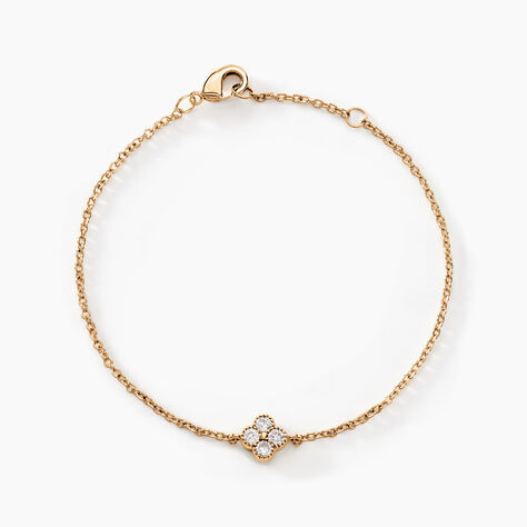 Bracelet Laurelle Plaqué Or Doré Oxyde De Zirconium - Bracelets Femme | Histoire d’Or