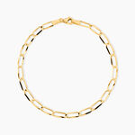 Bracelet Mayson Or Jaune Maille Cheval - Bracelets cha&icirc;ne Femme | Histoire d&rsquo;Or