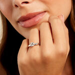 Bague Solitaire Platine Blanc Diamant - Bagues solitaires Femme | Histoire d&rsquo;Or