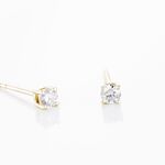 Boucles D'oreilles Puces Aphrodite Or Jaune Diamant - Clous d'oreilles Famille | Histoire d&rsquo;Or