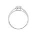 Bague Solitaire Or Blanc Caharus Oxyde De Zirconium - Bagues solitaires Femme | Histoire d’Or