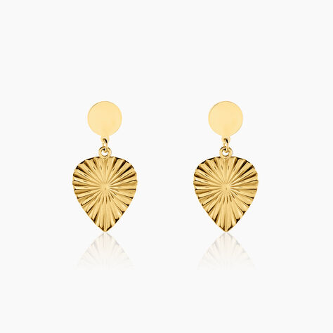 Boucles D'oreilles Pendantes Hyacinth Acier Jaune - Boucles d'oreilles fantaisie Femme | Histoire d’Or